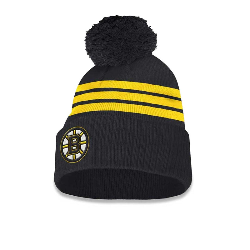 adidas - Men's Boston Bruins Cuffed Pom Beanie (GS6830)