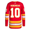 adidas - Maillot domicile authentique Jonathan Huberdeau des Flames de Calgary pour hommes (IN0842) 