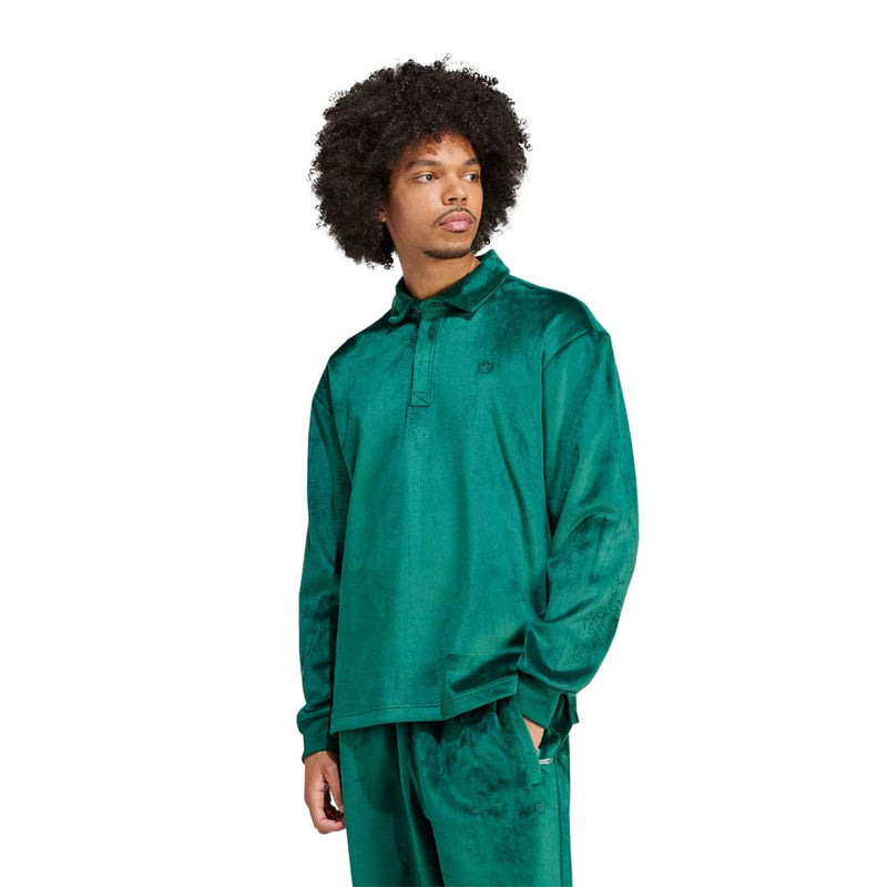 adidas - Men's Essential Velvet Long Sleeve Polo (II5757)