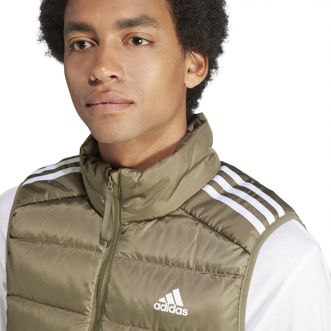 adidas Men s Essentials 3 Stripes Light Down Vest IK3211 SVP Sports