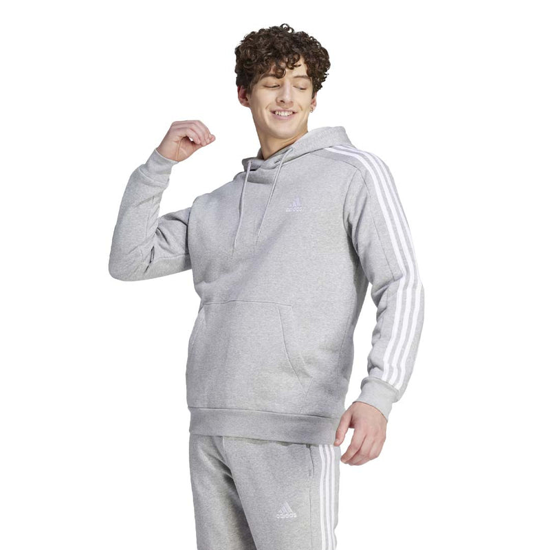 adidas - Sweat à capuche Essentials Fleece 3 Stripes pour hommes (IJ6474) 