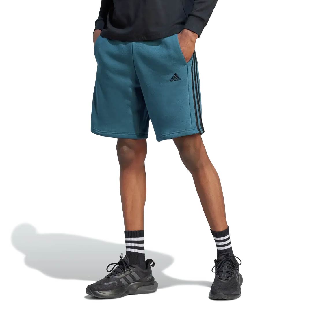 Adidas essentials 3 stripe mens shorts online