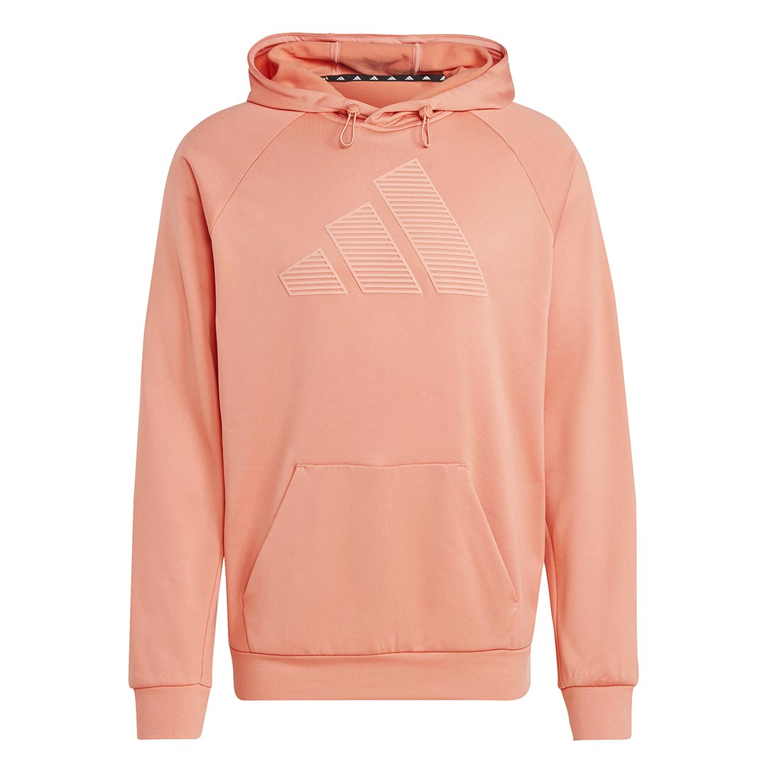 Adidas Men s Game And Go Big Logo Training Hoodie IM1783 Peach XS