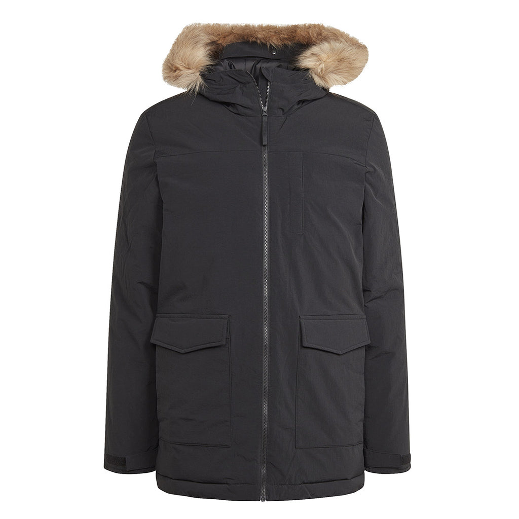 adidas Men s Hooded Fur Parka IK0553