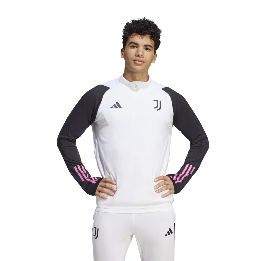 Adidas Juventus FC Men s 1 4 Zip Training Top White Black Small