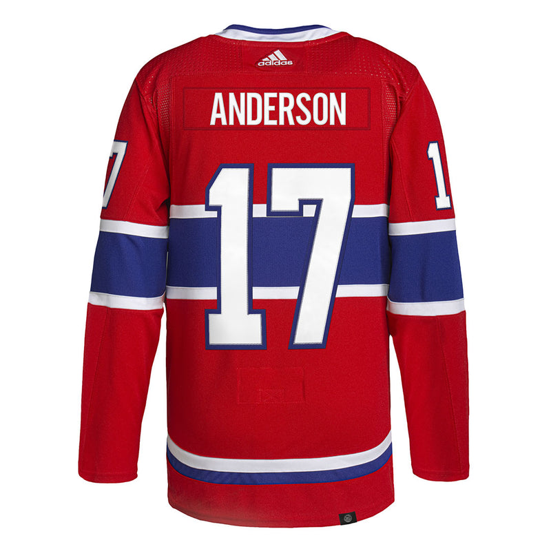 adidas - Maillot authentique domicile Josh Anderson des Canadiens de Montréal pour hommes (H60124) 