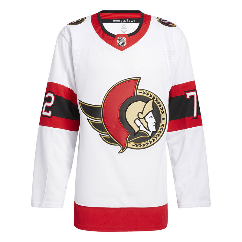 adidas - Men's Ottawa Senators Authentic Thomas Chabot Away Jersey (HZ9791)