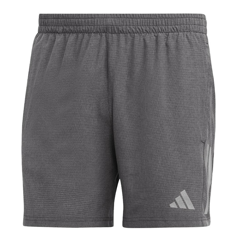 adidas - Short chiné Own The Run 5 pouces pour homme (HR6614 5IN)