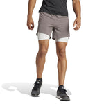 adidas - Short Power Workout 2 en 1 7 pouces pour homme (IS3842-7IN) 