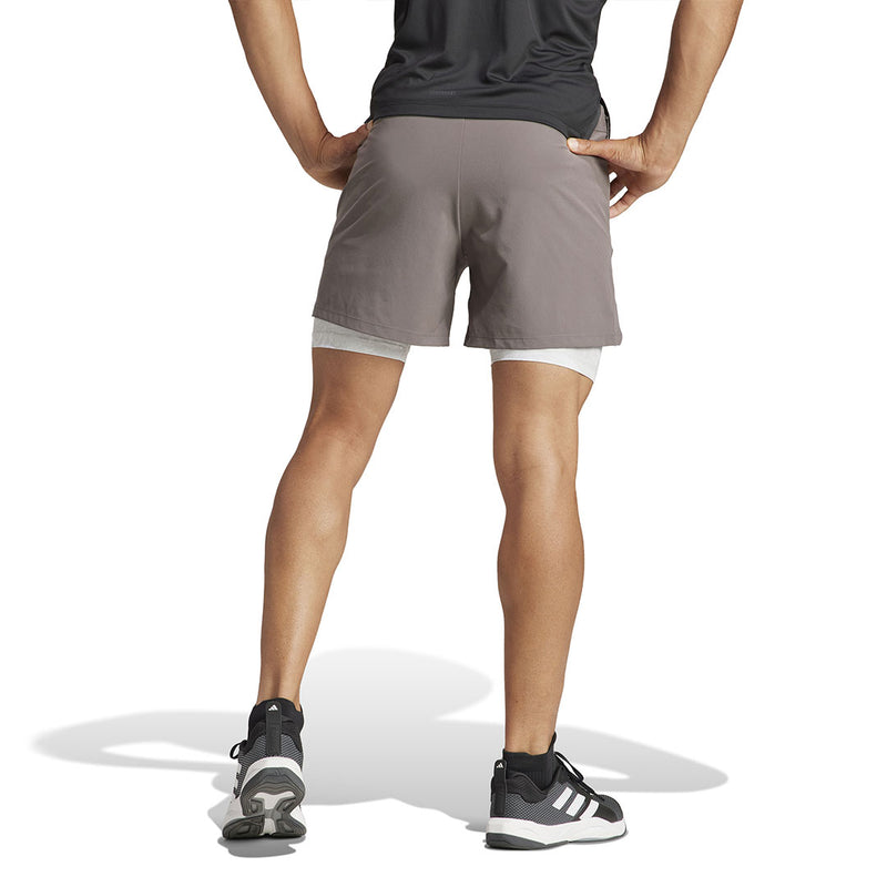 adidas - Short Power Workout 2 en 1 7 pouces pour homme (IS3842-7IN) 