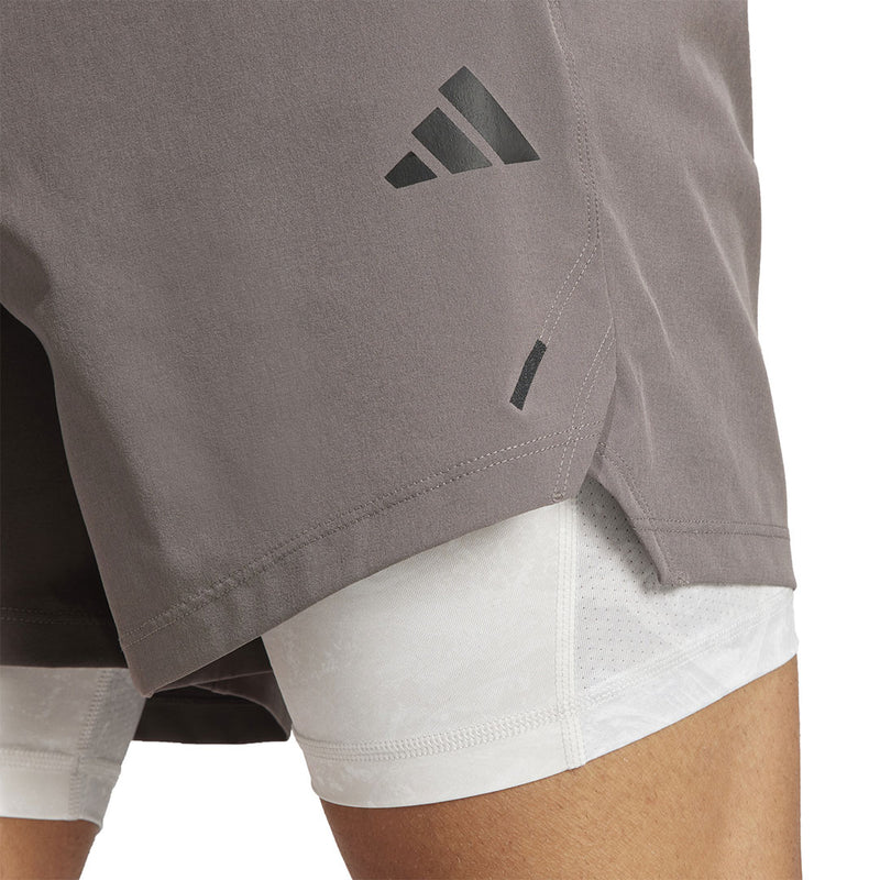 adidas - Short Power Workout 2 en 1 7 pouces pour homme (IS3842-7IN) 