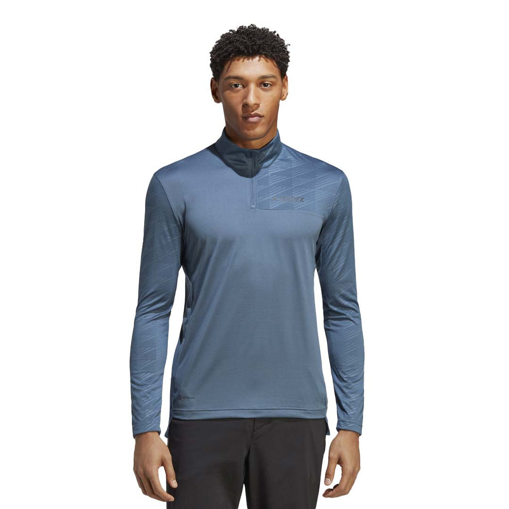 adidas - Men's Terrex Multi Half-Zip Long Sleeve T-Shirt (HM4020)