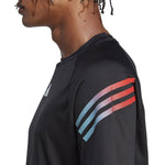 adidas - T-shirt d'entraînement Train Icons à 3 bandes pour hommes (HS7520) 