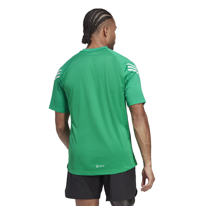 adidas - T-shirt d'entraînement Train Icons à 3 bandes pour hommes (IC5495) 