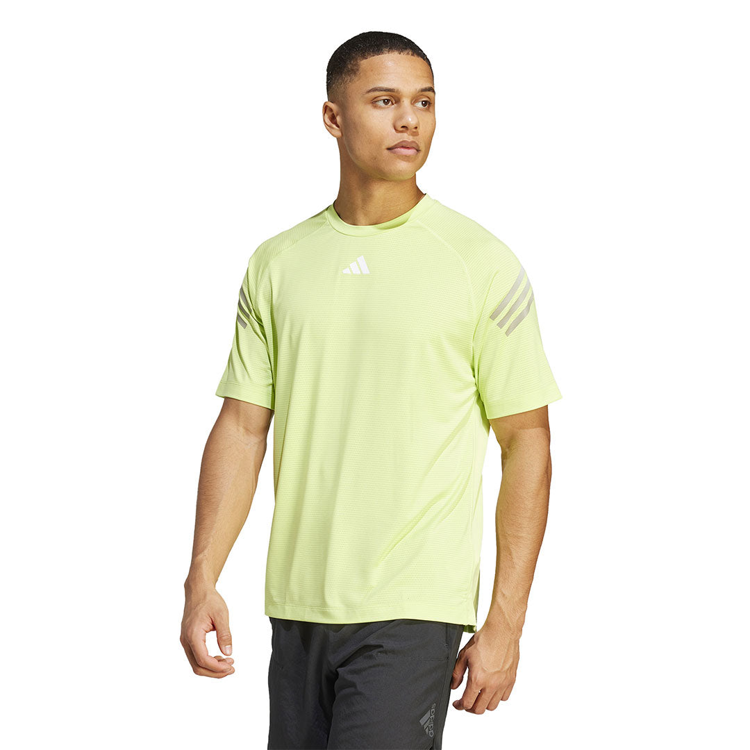 Blue and lime green adidas shirt best sale