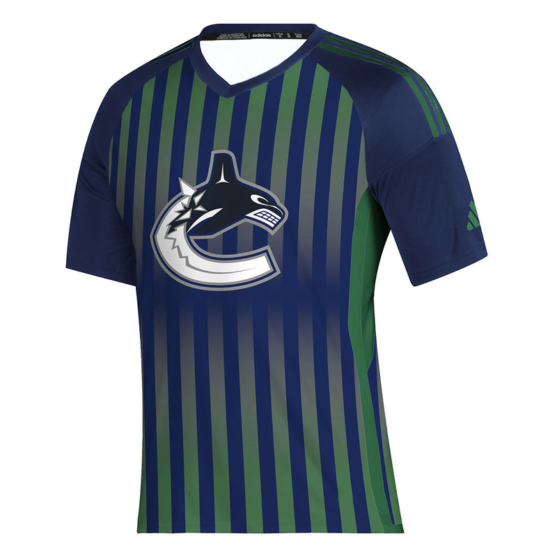 adidas - T-shirt de football des Canucks de Vancouver pour hommes (IP8098) 