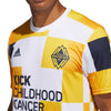 adidas - Maillot d'avant-match Vancouver Whitecaps FC Kick Childhood Cancer pour hommes (HT7800) 