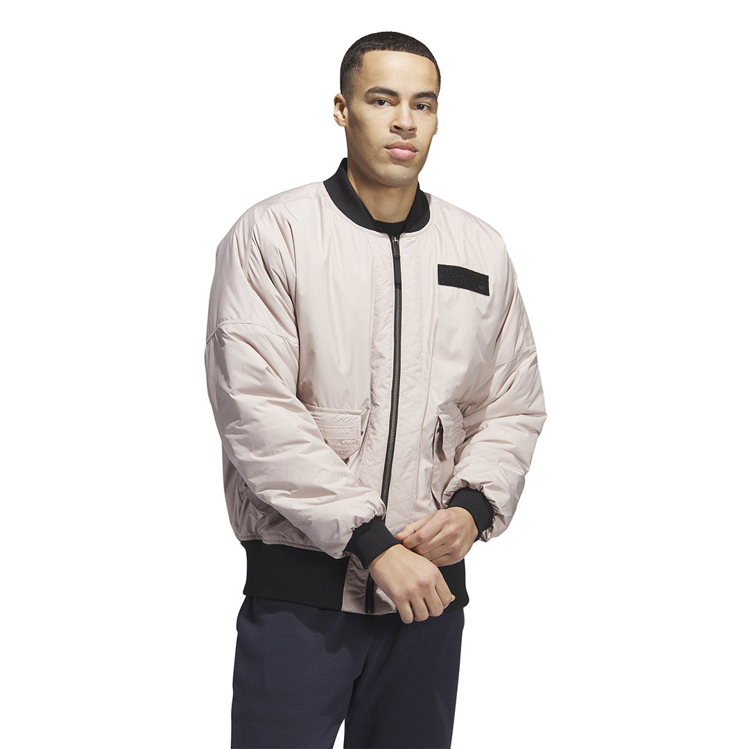 Adidas padded bomber jacket online