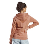 adidas - Sweat à capuche zippé en polaire à 3 bandes pour femme (IM0241)