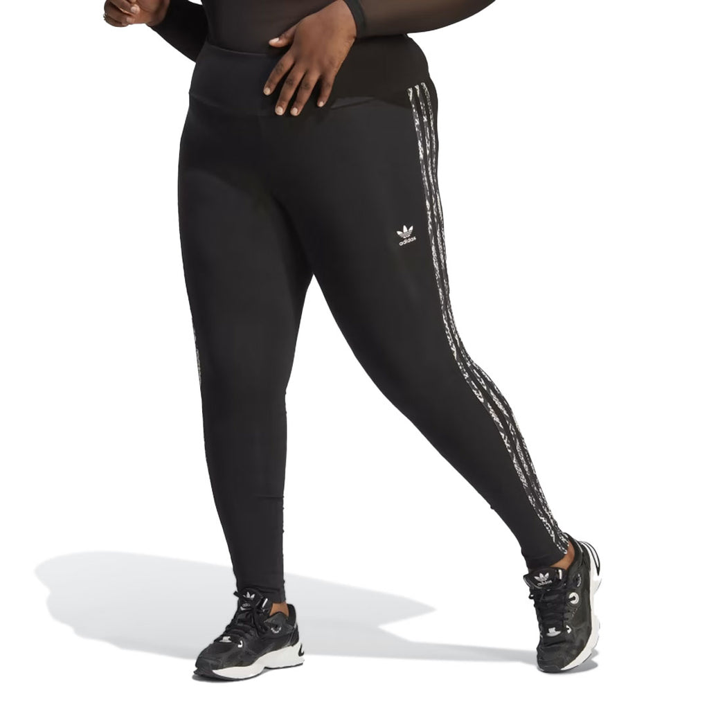 adidas - Women's 3-Stripes Print Leggings (Plus Size) (IB8795)