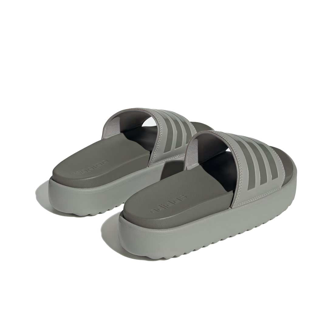 Adidas Originals Khaki Adilette Platform Slides