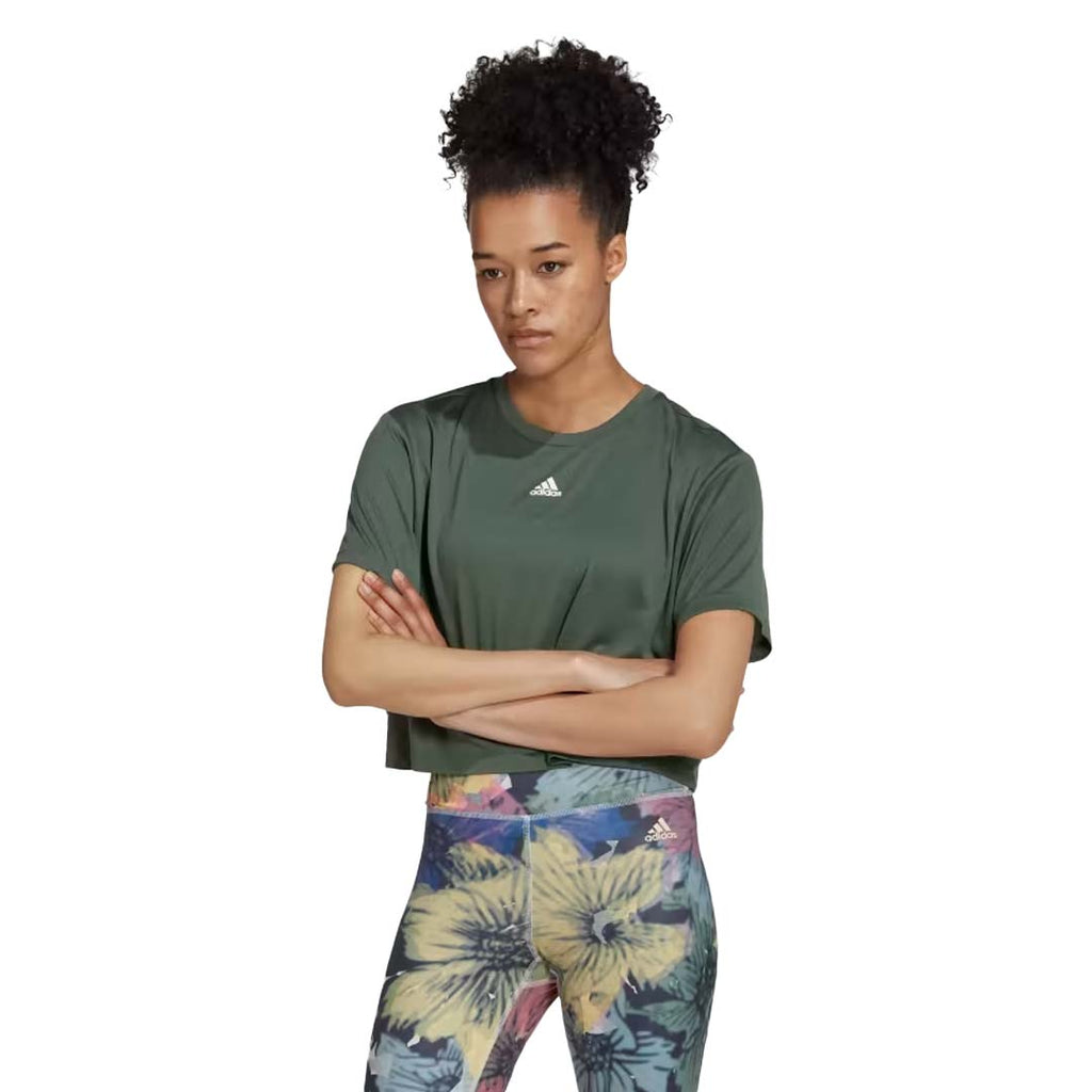 adidas - Women's Aeroready Studio Loose Crop T-Shirt (HM8718)