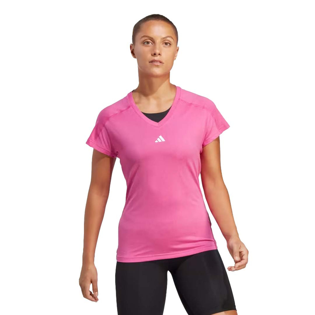 adidas - Women's Aeroready Train Essentials V-Neck T-Shirt (HR7876)