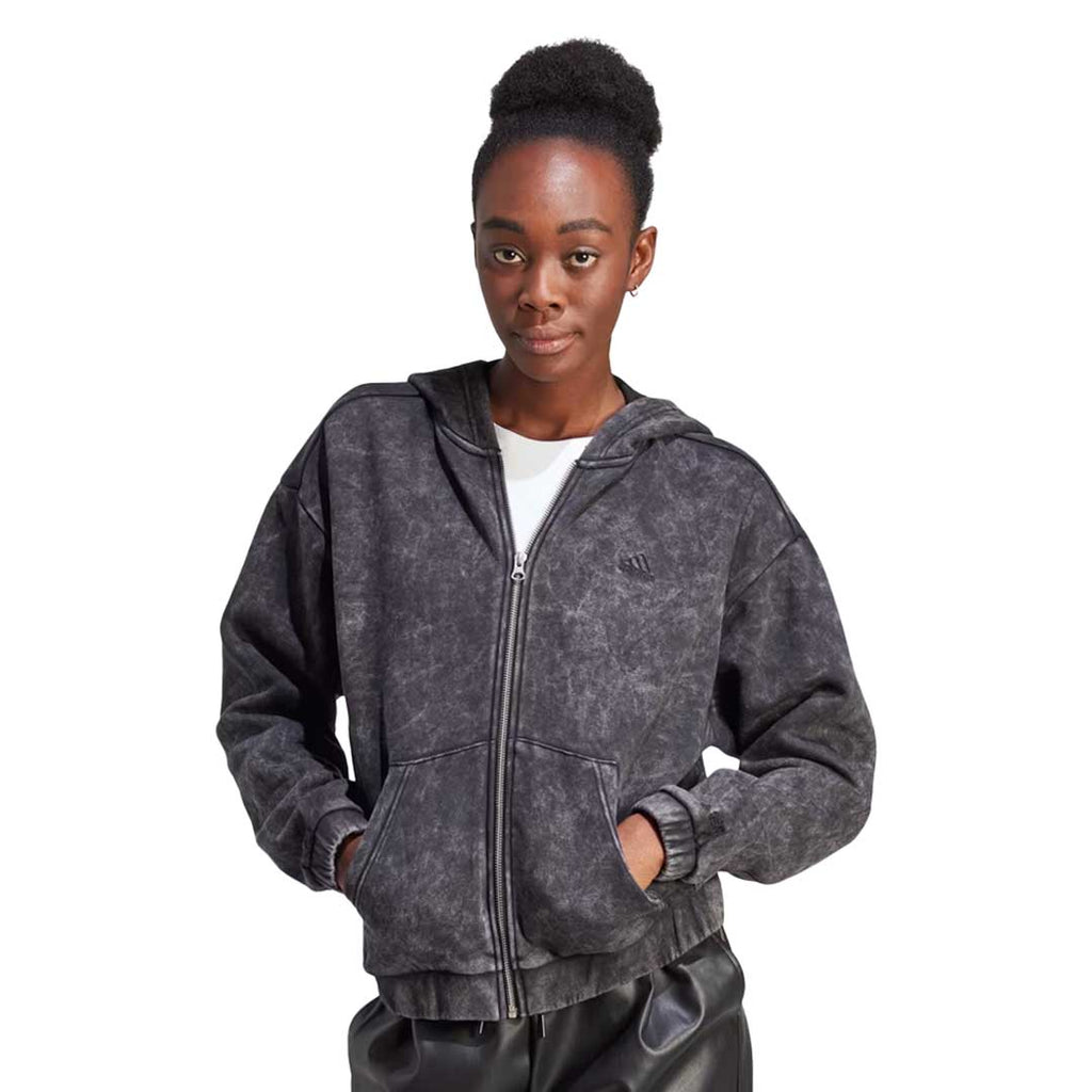 adidas - Women's All SZN Fleece Full Zip Hooded Track Top (HZ5745)