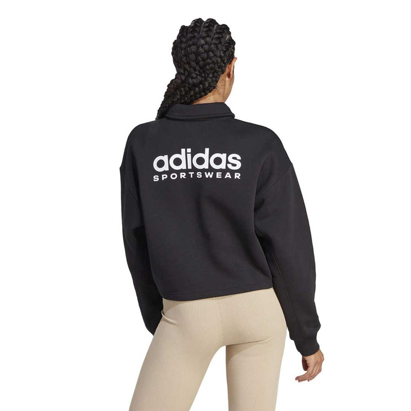 adidas - Women's All SZN Fleece Graphic Polo Sweatshirt (IL1514)