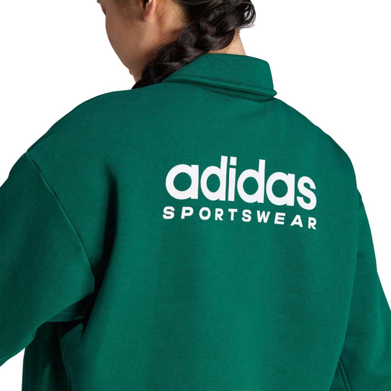 adidas - Women's All SZN Fleece Graphic Polo Sweatshirt (IL3256)