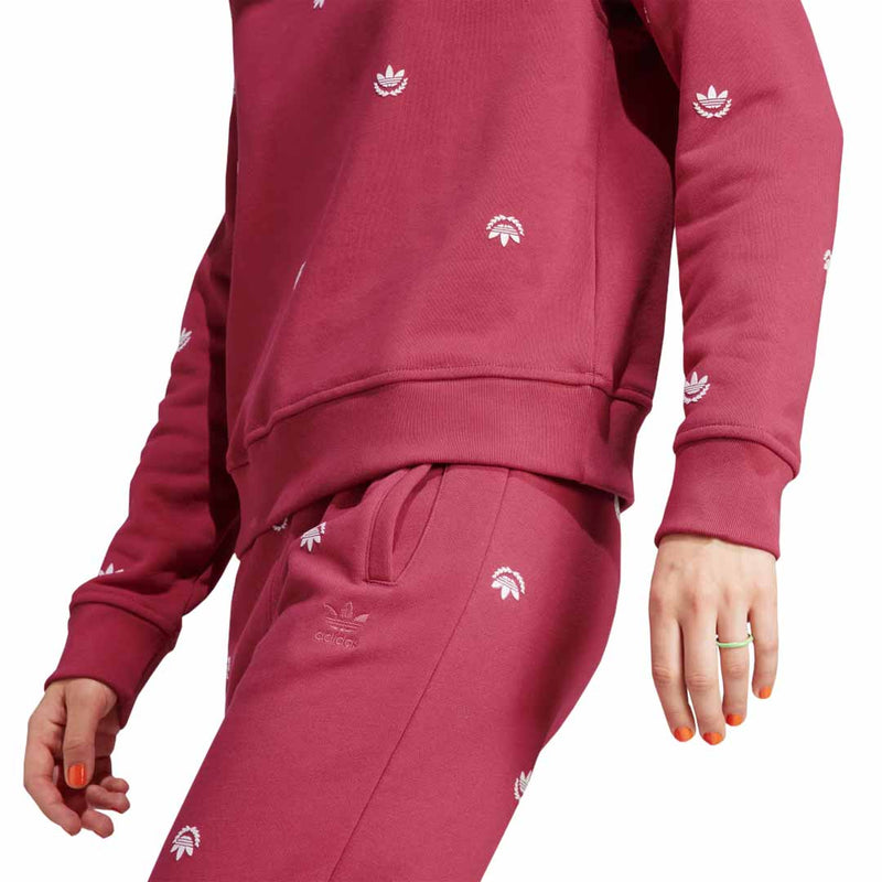 adidas - Women's Allover Mini Crest Logo Hoodie (II5632)