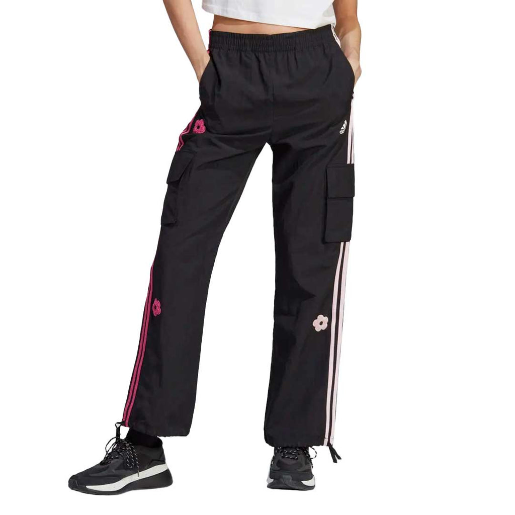 adidas - Women's Chenille Flower Patches 3-Stripes Cargo Pant (HY8590)