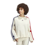 adidas - Women's Chenille Flower Patches 3-Stripes Sweatshirt (IC8695)