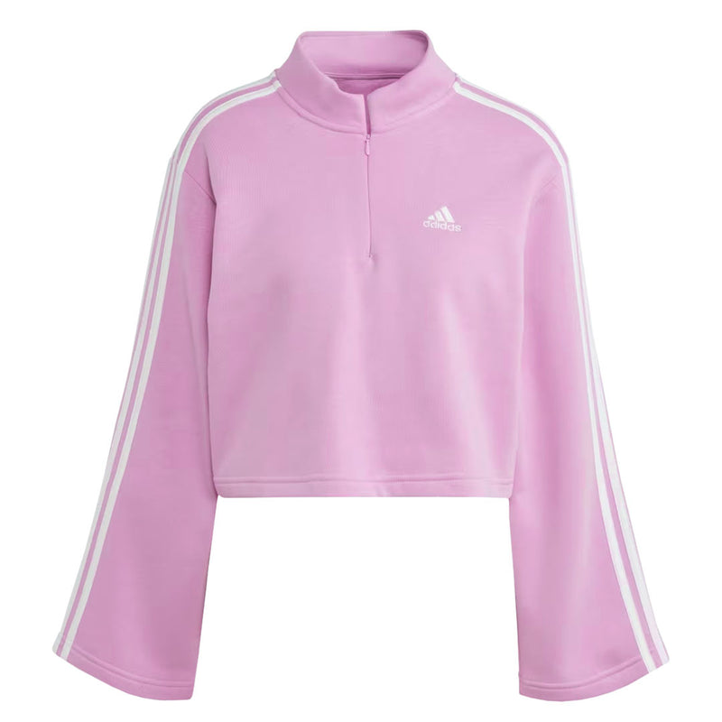 adidas - Women's Essentials 3-Stripes Fleece 1/4 Zip Sweatshirt (IK0458)