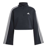 adidas - Women's Essentials 3-Stripes Fleece Quarter Zip Sweatshirt (HZ5750)