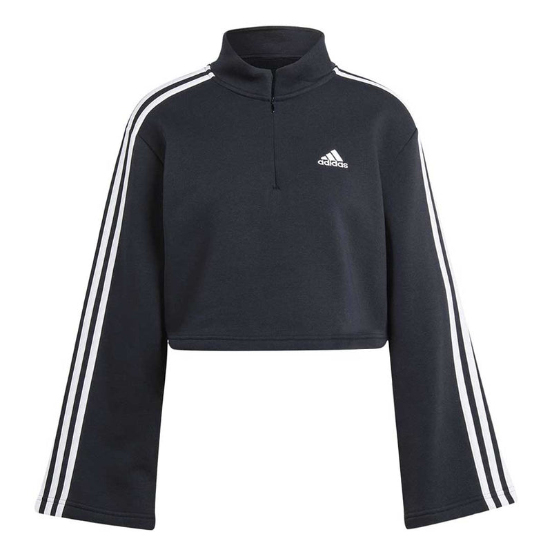 adidas - Sweat-shirt zippé en polaire Essentials 3 bandes pour femme (HZ5750)