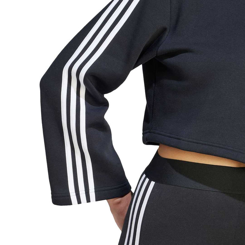 adidas - Sweat-shirt zippé en polaire Essentials 3 bandes pour femme (HZ5750)