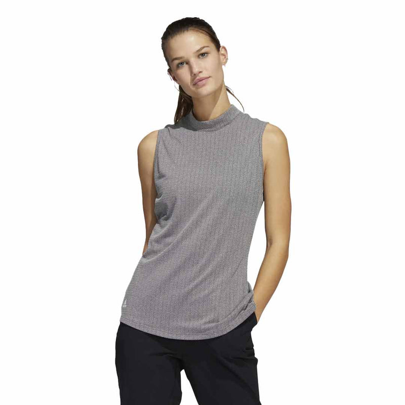 adidas - Women's Essentials Mock Neck Sleeveless Polo (HA3480)