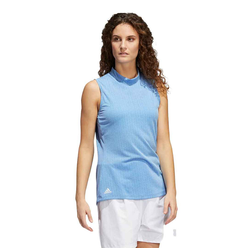 adidas - Women's Essentials Mock Neck Sleeveless Polo (HA3484)