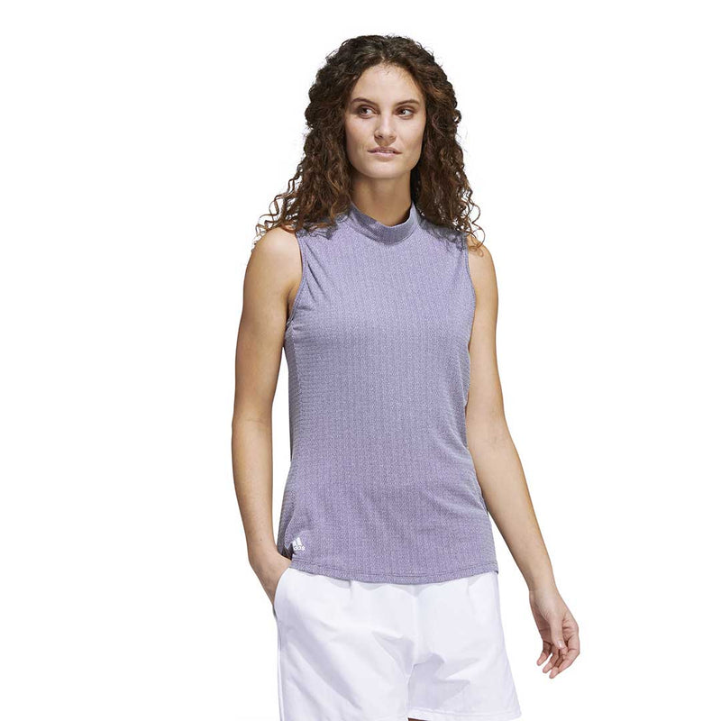 adidas - Women's Essentials Mock Neck Sleeveless Polo (HA3485)