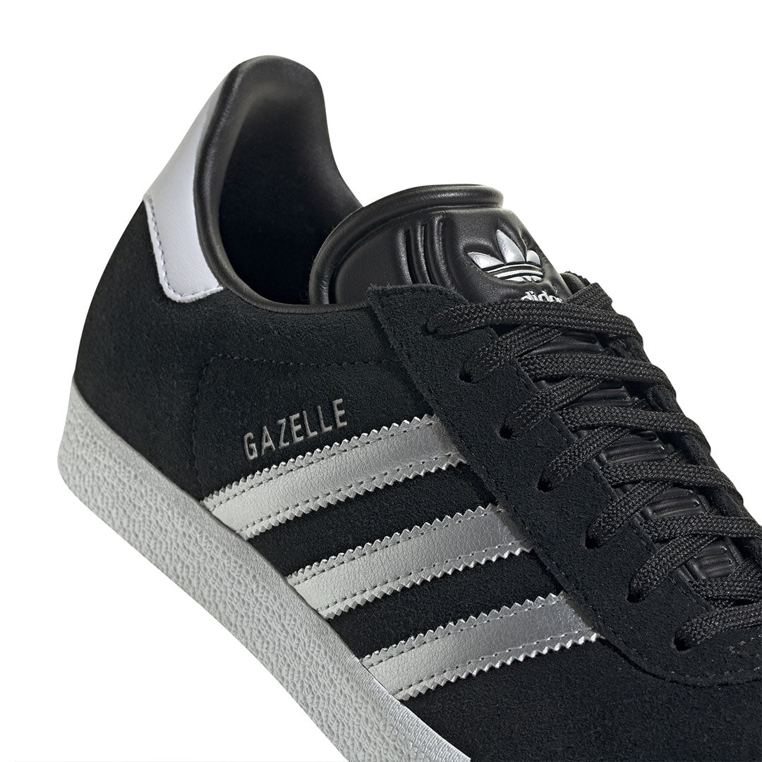 Adidas Gazelle Black Silver Metallic Women s