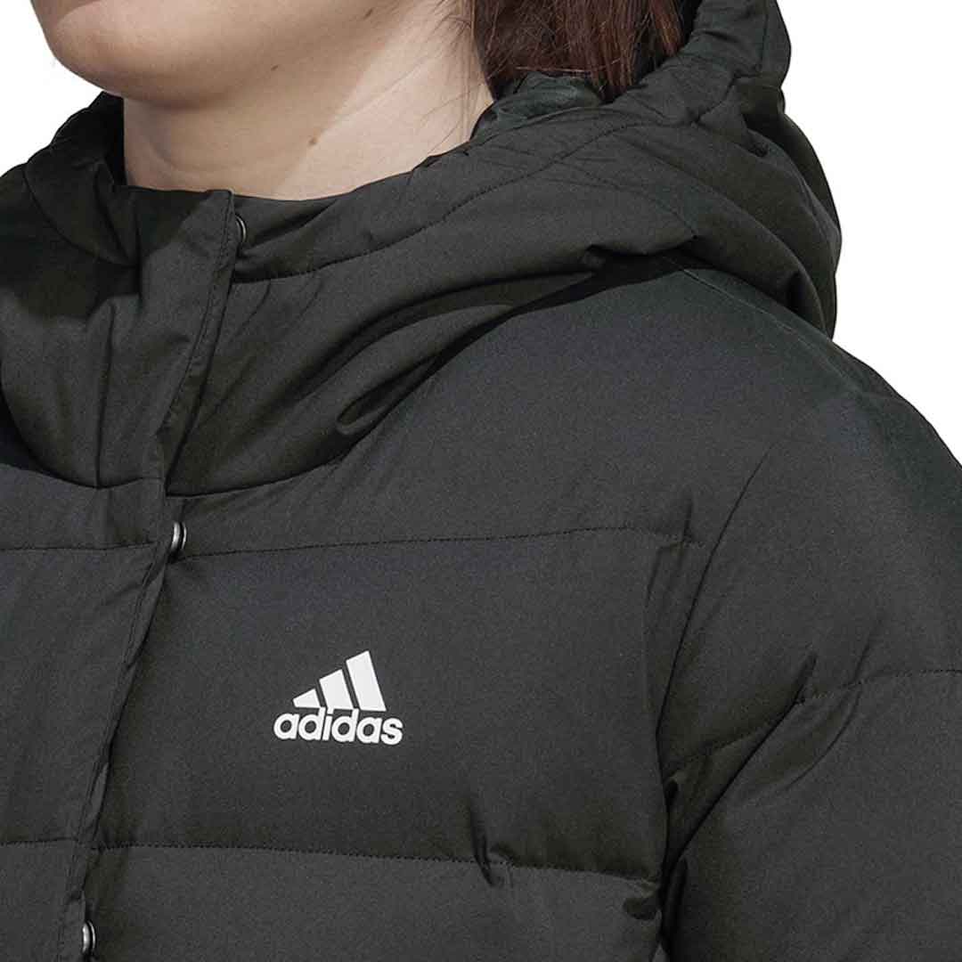 Adidas Women s Helionic Hooded Down Jacket HG8747 Black XL