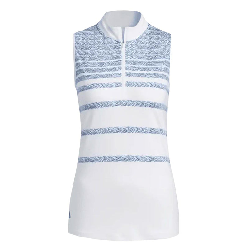 adidas - Women's Herringbone Stripe Sleeveless Polo (HG6966)