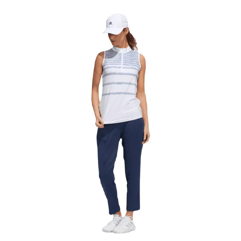 adidas - Women's Herringbone Stripe Sleeveless Polo (HG6966)