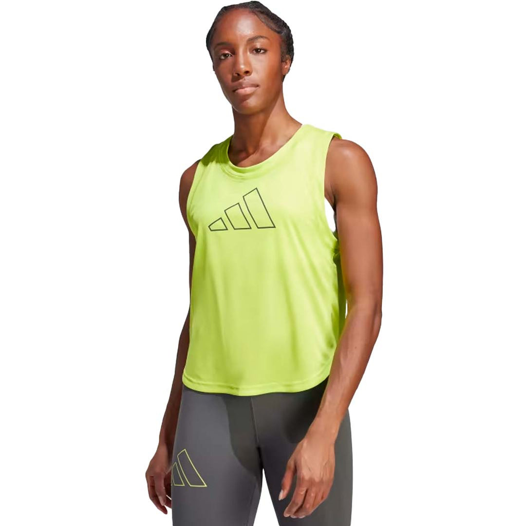 Adidas Women s Hyperbright Training Tank Top IL6621 Grn Blu M