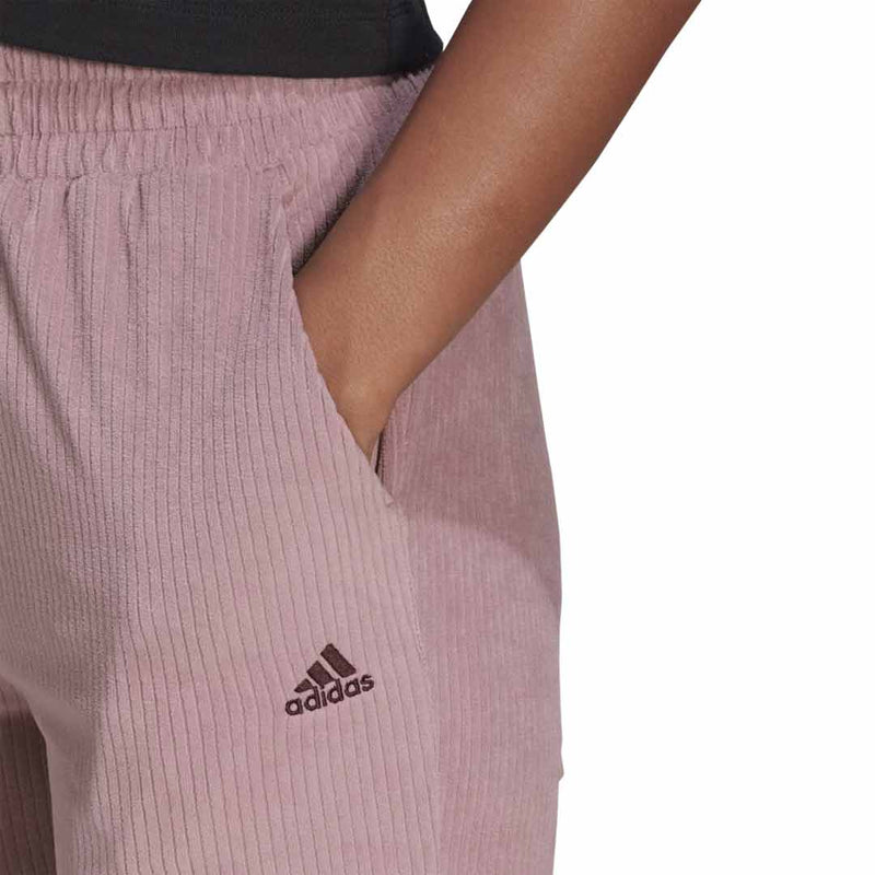 adidas - Women's Hyperglam Rib Velour Flared Leg Pant (IB3617)