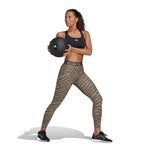 adidas - Women's Hyperglam Techfit High-Waisted 7/8 Zebra Leggings (IB3625)