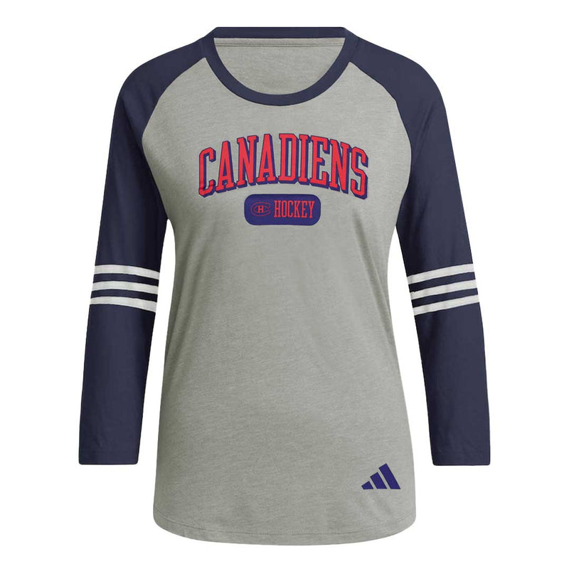 adidas - Women's Montreal Canadiens Baseball Long Sleeve T-Shirt (IA3717)