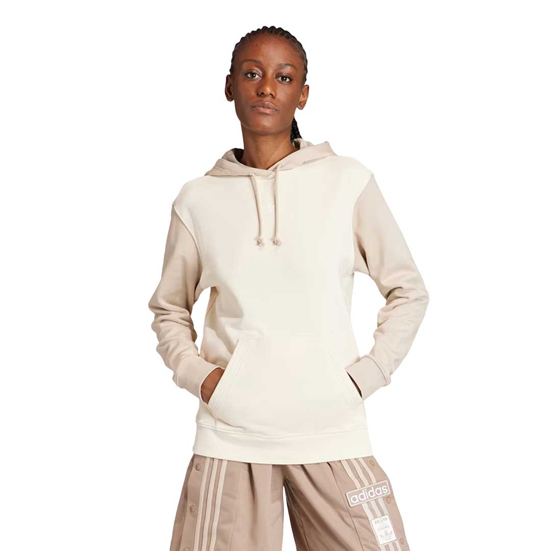 Adidas Women s Neutral Court Hoodie IS5244 Bei Tan M