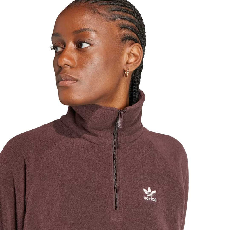 adidas - Women's Neutral Court Polar Fleece 1/4 Zip Track Top (IS5240)